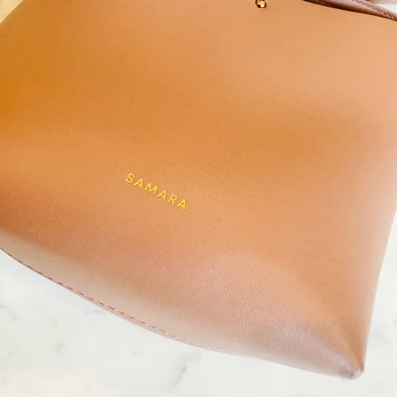 Preowned Samara Vegan Small Cross Body Bag in Bluff - Elegant Pink Shoulder Bag - Picture 3 of 6